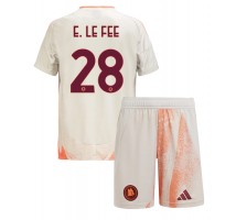 AS Roma Enzo Le Fee #28 Koszulka Wyjazdowa dzieci 2024-25 Krótki Rękaw (+ krótkie spodenki)